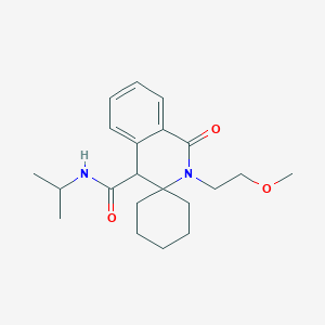 N-isopropyl-2'-(2-methoxyethyl)-1'-oxo-2',4'-dihydro-1'H-spiro[cyclohexane-1,3'-isoquinoline]-4'-carboxamide