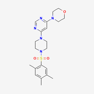 4-(6-{4-[(2,4,5-trimethylphenyl)sulfonyl]-1-piperazinyl}-4-pyrimidinyl)morpholine