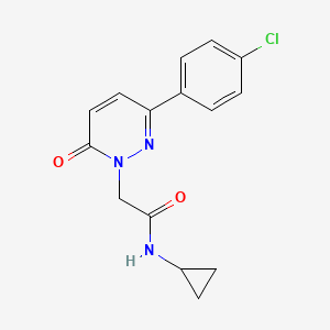 2-[3-(4-chlorophenyl)-6-oxopyridazin-1(6H)-yl]-N-cyclopropylacetamide