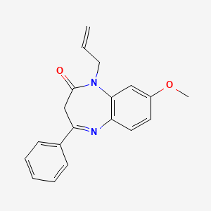 1-allyl-8-methoxy-4-phenyl-1,3-dihydro-2H-1,5-benzodiazepin-2-one