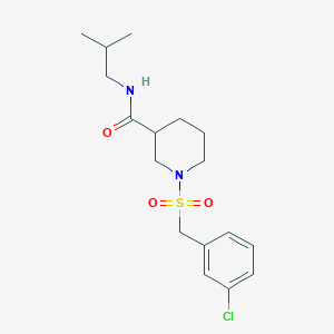 1-[(3-chlorobenzyl)sulfonyl]-N-isobutyl-3-piperidinecarboxamide