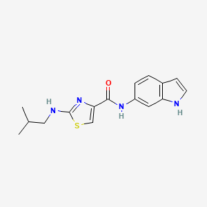 N-(1H-indol-6-yl)-2-(isobutylamino)-1,3-thiazole-4-carboxamide