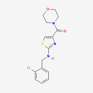 {2-[(2-Chlorobenzyl)amino]-1,3-thiazol-4-yl}(morpholin-4-yl)methanone