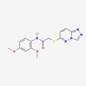 N-(2,4-dimethoxyphenyl)-2-([1,2,4]triazolo[4,3-b]pyridazin-6-ylsulfanyl)acetamide