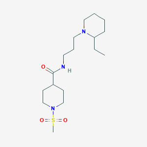 N-[3-(2-ethyl-1-piperidinyl)propyl]-1-(methylsulfonyl)-4-piperidinecarboxamide