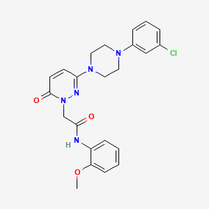 2-{3-[4-(3-chlorophenyl)piperazin-1-yl]-6-oxopyridazin-1(6H)-yl}-N-(2-methoxyphenyl)acetamide