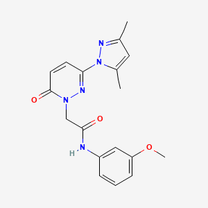 2-(3-(3,5-dimethyl-1H-pyrazol-1-yl)-6-oxopyridazin-1(6H)-yl)-N-(3-methoxyphenyl)acetamide