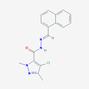4-chloro-1,3-dimethyl-N'-(1-naphthylmethylene)-1H-pyrazole-5-carbohydrazide