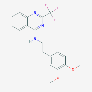 N-[2-(3,4-dimethoxyphenyl)ethyl]-2-(trifluoromethyl)-4-quinazolinamine