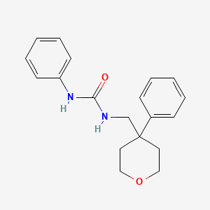 1-phenyl-3-((4-phenyltetrahydro-2H-pyran-4-yl)methyl)urea