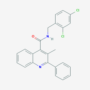 N-(2,4-dichlorobenzyl)-3-methyl-2-phenyl-4-quinolinecarboxamide