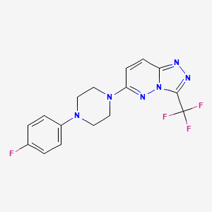 6-[4-(4-Fluorophenyl)piperazin-1-yl]-3-(trifluoromethyl)[1,2,4]triazolo[4,3-b]pyridazine