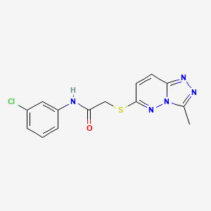 N-(3-chlorophenyl)-2-[(3-methyl[1,2,4]triazolo[4,3-b]pyridazin-6-yl)sulfanyl]acetamide