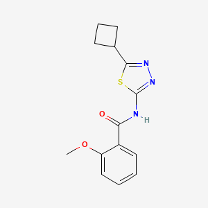 N-(5-cyclobutyl-1,3,4-thiadiazol-2-yl)-2-methoxybenzamide