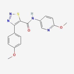 4-(4-methoxyphenyl)-N-(6-methoxypyridin-3-yl)-1,2,3-thiadiazole-5-carboxamide