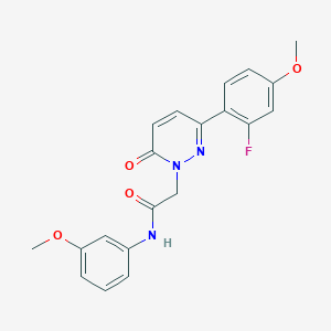 2-[3-(2-fluoro-4-methoxyphenyl)-6-oxopyridazin-1(6H)-yl]-N-(3-methoxyphenyl)acetamide