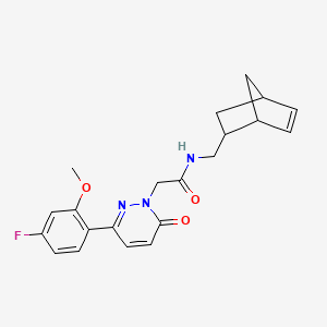 N-(bicyclo[2.2.1]hept-5-en-2-ylmethyl)-2-(3-(4-fluoro-2-methoxyphenyl)-6-oxopyridazin-1(6H)-yl)acetamide