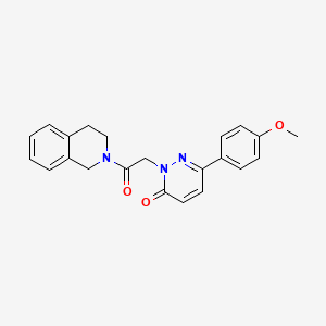 2-(2-(3,4-dihydroisoquinolin-2(1H)-yl)-2-oxoethyl)-6-(4-methoxyphenyl)pyridazin-3(2H)-one