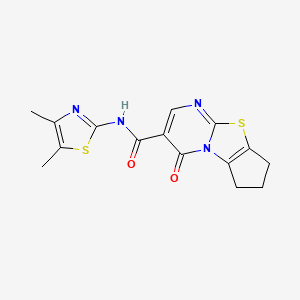 N-(4,5-dimethylthiazol-2-yl)-4-oxo-4,6,7,8-tetrahydrocyclopenta[4,5]thiazolo[3,2-a]pyrimidine-3-carboxamide