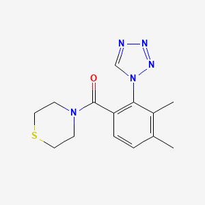 [3,4-dimethyl-2-(1H-tetrazol-1-yl)phenyl](thiomorpholin-4-yl)methanone