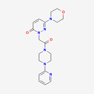 molecular formula C19H24N6O3 B4519201 6-(morpholin-4-yl)-2-{2-oxo-2-[4-(pyridin-2-yl)piperazin-1-yl]ethyl}pyridazin-3(2H)-one 