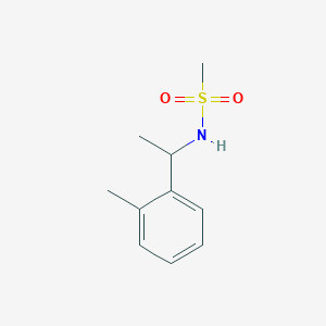 molecular formula C10H15NO2S B4519215 N-[1-(2-methylphenyl)ethyl]methanesulfonamide 