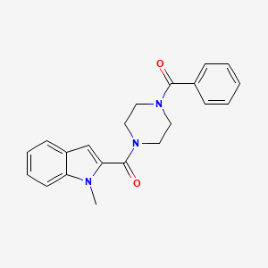 (1-methyl-1H-indol-2-yl)[4-(phenylcarbonyl)piperazin-1-yl]methanone