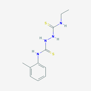 molecular formula C11H16N4S2 B451923 N-ethyl-N'-(2-methylphenyl)hydrazine-1,2-dicarbothioamide 