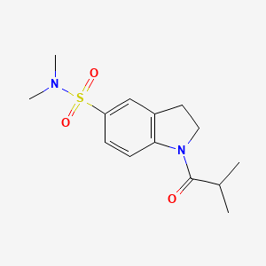 molecular formula C14H20N2O3S B4519236 1-isobutyryl-N,N-dimethyl-5-indolinesulfonamide 