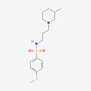 N-[3-(3-methyl-1-piperidinyl)propyl]-4-(methylthio)benzenesulfonamide