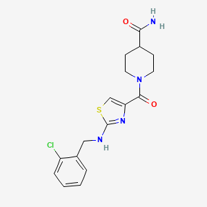 1-({2-[(2-chlorobenzyl)amino]-1,3-thiazol-4-yl}carbonyl)-4-piperidinecarboxamide