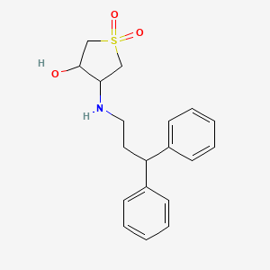 4-[(3,3-Diphenylpropyl)amino]tetrahydrothiophene-3-ol 1,1-dioxide