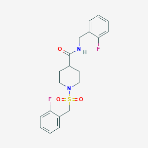 N-(2-fluorobenzyl)-1-[(2-fluorobenzyl)sulfonyl]-4-piperidinecarboxamide