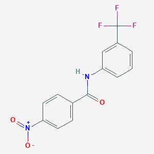 molecular formula C14H9F3N2O3 B451933 4-nitro-N-[3-(trifluoromethyl)phenyl]benzamide CAS No. 3319-17-3