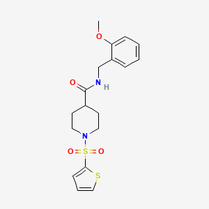 N-(2-methoxybenzyl)-1-(2-thienylsulfonyl)-4-piperidinecarboxamide