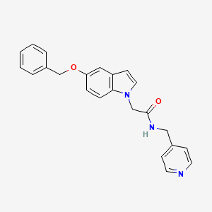 2-[5-(benzyloxy)-1H-indol-1-yl]-N-(4-pyridinylmethyl)acetamide