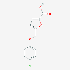 molecular formula C12H9ClO4 B451937 5-[(4-氯苯氧基)甲基]-2-呋喃甲酸 CAS No. 74556-57-3