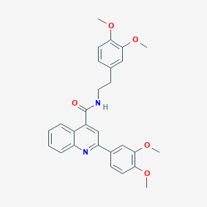 2-(3,4-dimethoxyphenyl)-N-[2-(3,4-dimethoxyphenyl)ethyl]quinoline-4-carboxamide