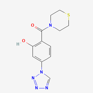 5-(1H-tetrazol-1-yl)-2-(4-thiomorpholinylcarbonyl)phenol