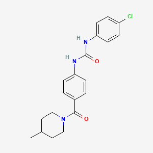 N-(4-chlorophenyl)-N'-{4-[(4-methyl-1-piperidinyl)carbonyl]phenyl}urea