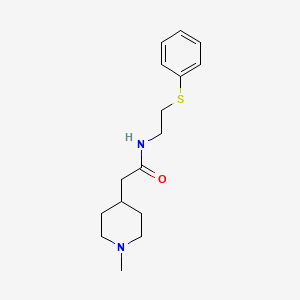 2-(1-methyl-4-piperidinyl)-N-[2-(phenylthio)ethyl]acetamide