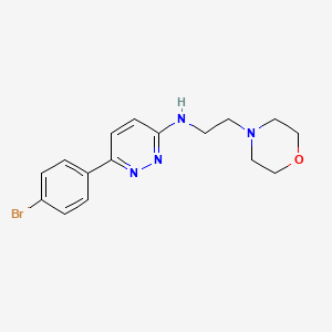 6-(4-bromophenyl)-N-[2-(morpholin-4-yl)ethyl]pyridazin-3-amine