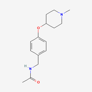 N-{4-[(1-methyl-4-piperidinyl)oxy]benzyl}acetamide