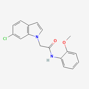 2-(6-chloro-1H-indol-1-yl)-N-(2-methoxyphenyl)acetamide