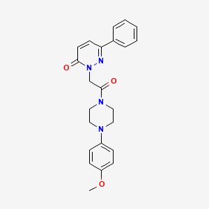 2-(2-(4-(4-methoxyphenyl)piperazin-1-yl)-2-oxoethyl)-6-phenylpyridazin-3(2H)-one