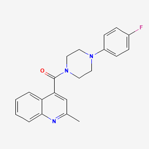 (4-(4-Fluorophenyl)piperazin-1-yl)(2-methylquinolin-4-yl)methanone