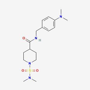 N-[4-(dimethylamino)benzyl]-1-[(dimethylamino)sulfonyl]-4-piperidinecarboxamide