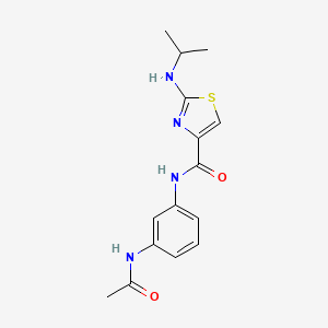 N-[3-(acetylamino)phenyl]-2-(isopropylamino)-1,3-thiazole-4-carboxamide