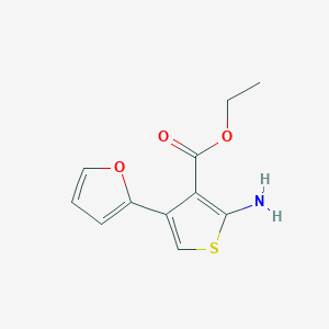 molecular formula C11H11NO3S B451960 Ethyl 2-amino-4-(2-furyl)thiophene-3-carboxylate CAS No. 256506-99-7