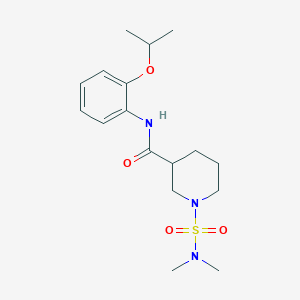 molecular formula C17H27N3O4S B4519605 1-[(dimethylamino)sulfonyl]-N-(2-isopropoxyphenyl)-3-piperidinecarboxamide 